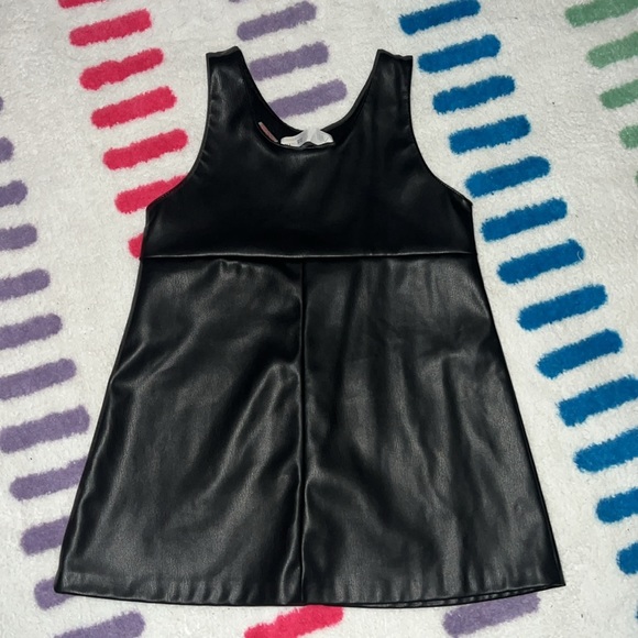 Zara Kids Faux Leather Dress with Cutout Detail - Picture 3 of 3